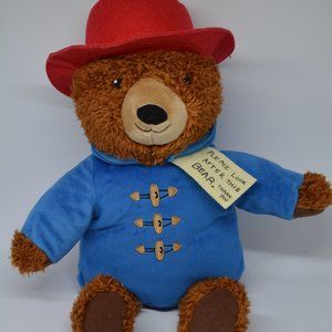 Kohls Cares 14” Paddington Bear Red Hat hoodie plush Stuffed Animal  Lovey